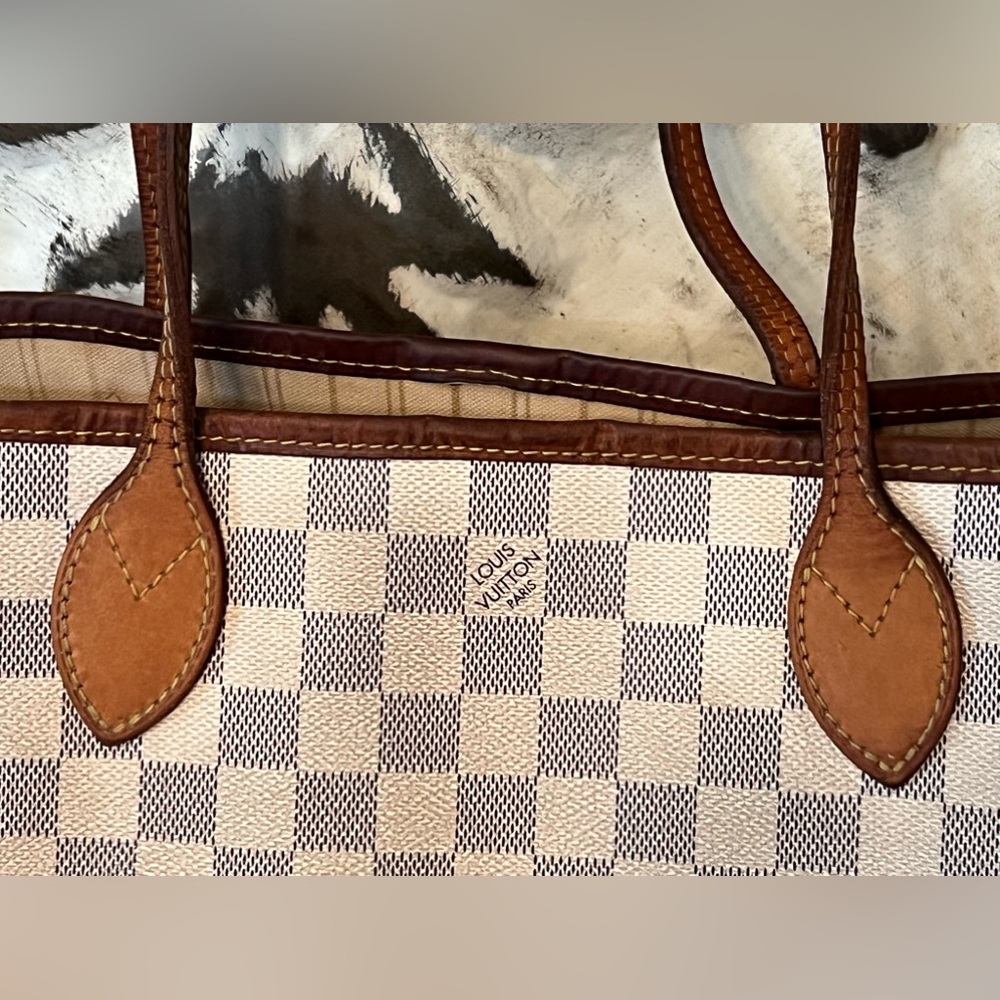 🌟🌟SOLD!🌟 Authentic Louis Vuitton Neverfull PM Damier Azur - Picture 6 of 16